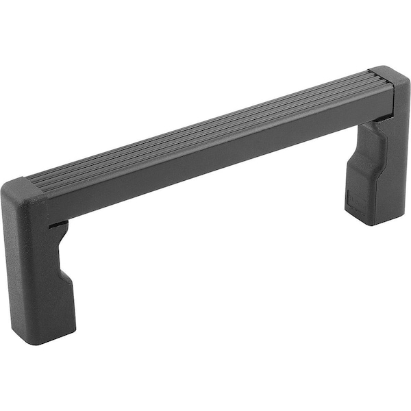Pull Handle A=180, L=194, H=40, Form:A, Aluminum Black Anodized, Comp:Polyamide Comp:Black, D=M05
